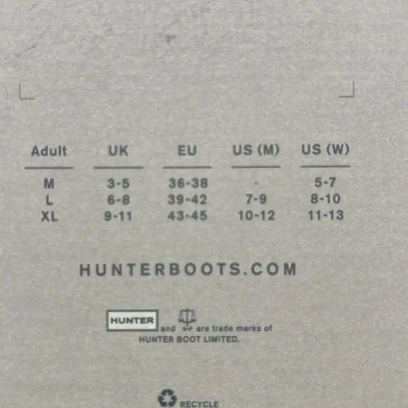 NIB HUNTER SOCK SIZE M. (5-7). Adult size - Picture 4 of 7